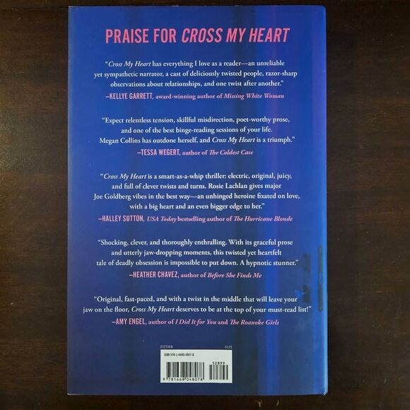 4 for $50 🎃 Cross My Heart by Megan Collins Hardcover Psychological Thriller No - Picture 4 of 5